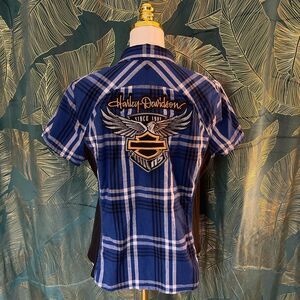 Harley-davidson Button Up Shirt